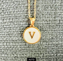 Load image into Gallery viewer, Sun Letter Pendant Necklace