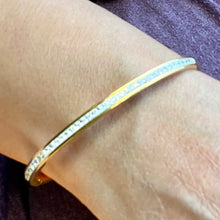 Load image into Gallery viewer, Pave Crystals Cuff Bangle Bracelet