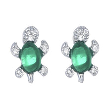 Load image into Gallery viewer, Green Turtle Stud Earrings