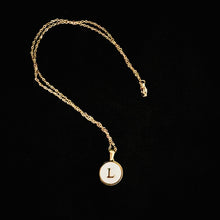 Load image into Gallery viewer, Sun Letter Pendant Necklace