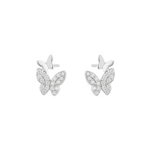 Load image into Gallery viewer, Double Butterfly Stud Earrings