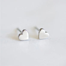 Load image into Gallery viewer, Mini Heart Stud Earrings