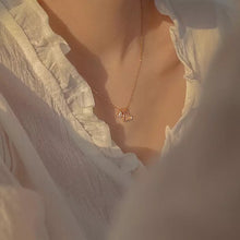 Load image into Gallery viewer, Hollow Heart & Mini Zircon Heart Necklace