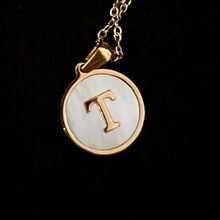 Load image into Gallery viewer, Sun Letter Pendant Necklace