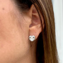 Load image into Gallery viewer, Big Heart Stone Stud Earrings