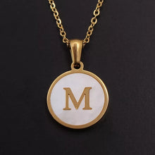 Load image into Gallery viewer, Sun Letter Pendant Necklace
