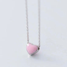Load image into Gallery viewer, Mini Double-sided Color Heart Necklace
