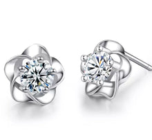 Load image into Gallery viewer, Crystal Flower Stud Earrings (Secret Gift)
