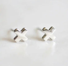 Load image into Gallery viewer, X Mini Earrings