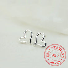 Load image into Gallery viewer, Hollow Open Heart Stud Earrings