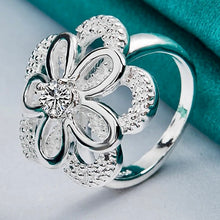 Load image into Gallery viewer, Big Flower Zircon Ring