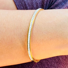 Load image into Gallery viewer, Pave Crystals Cuff Bangle Bracelet