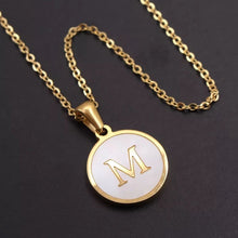 Load image into Gallery viewer, Sun Letter Pendant Necklace