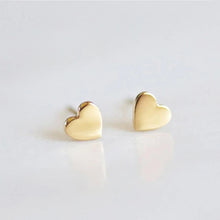 Load image into Gallery viewer, Mini Heart Stud Earrings
