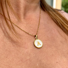 Load image into Gallery viewer, Sun Letter Pendant Necklace