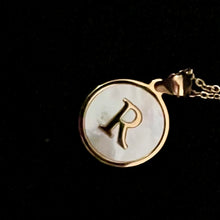 Load image into Gallery viewer, Sun Letter Pendant Necklace