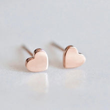 Load image into Gallery viewer, Mini Heart Stud Earrings
