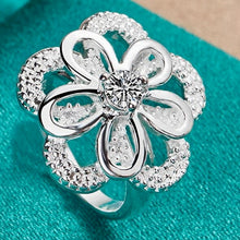 Load image into Gallery viewer, Big Flower Zircon Ring