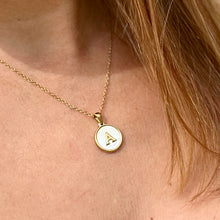 Load image into Gallery viewer, Sun Letter Pendant Necklace