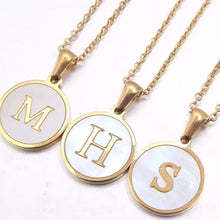 Load image into Gallery viewer, Sun Letter Pendant Necklace