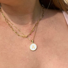 Load image into Gallery viewer, Sun Letter Pendant Necklace