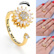 Load image into Gallery viewer, Sunflower Anti-Stress/Anxiety Fidget Ring