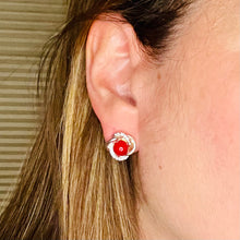 Load image into Gallery viewer, Zircon Pearl Twist Stud Earrings