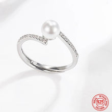 Load image into Gallery viewer, Twisted Pearl Zircon Ring