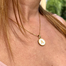 Load image into Gallery viewer, Sun Letter Pendant Necklace