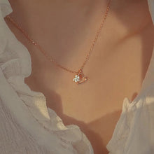 Load image into Gallery viewer, Hollow Heart & Mini Zircon Heart Necklace