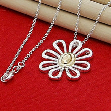 Load image into Gallery viewer, Hollow Flower Pendant & Necklace