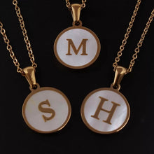 Load image into Gallery viewer, Sun Letter Pendant Necklace