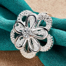 Load image into Gallery viewer, Big Flower Zircon Ring
