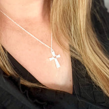 Load image into Gallery viewer, Heart Cross Necklace