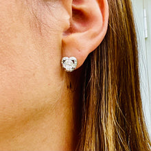 Load image into Gallery viewer, Big Heart Stone Stud Earrings