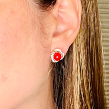 Load image into Gallery viewer, Zircon Pearl Twist Stud Earrings