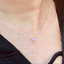 Load image into Gallery viewer, Mini Double-sided Color Heart Necklace