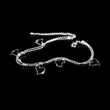 Load image into Gallery viewer, Hollow Dangling Hearts Anklet