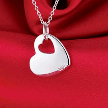 Load image into Gallery viewer, Solid Punch-out Heart Necklace