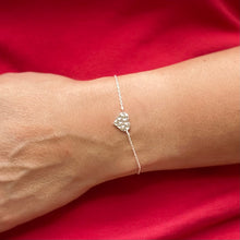 Load image into Gallery viewer, Sterling Silver Heart Necklace & Bracelet Set