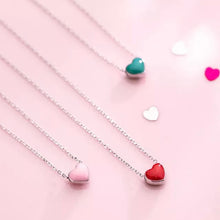 Load image into Gallery viewer, Mini Double-sided Color Heart Necklace