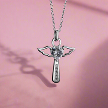 Load image into Gallery viewer, CZ Angel Pendant Necklace
