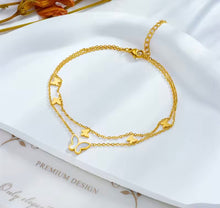 Load image into Gallery viewer, Double Butterfly Anklet
