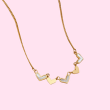 Load image into Gallery viewer, Five Love Shell Heart Necklace
