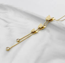 Load image into Gallery viewer, Double Cascading Butterfly Necklace
