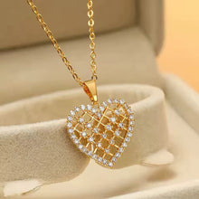 Load image into Gallery viewer, Zircon Grid Love Necklace
