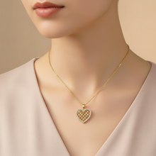 Load image into Gallery viewer, Zircon Grid Love Necklace
