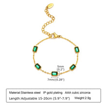 Load image into Gallery viewer, Emerald Green Necklace and Bracelet Set
