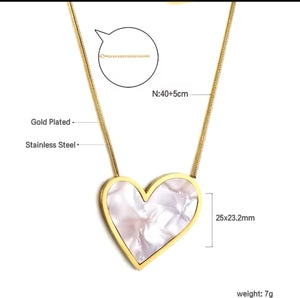 Love Heart Shell Necklace