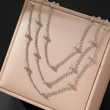 Load image into Gallery viewer, Triple Tier Bead Necklace
